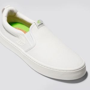 Cariama Off-White Canvas Shoes